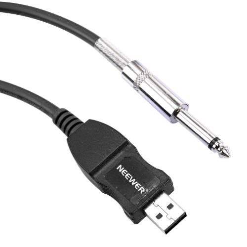 How To Neewer Guitar Bass To Usb Link Cable Adapter For Pc/mac Recording